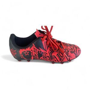 Puma Kids Red and Black Graphic Soccer Shoes/Cleats